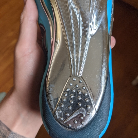 Nike Flywire Track Spikes Baby/Navy Blue Men's 10.5 Size Shoes - Picture 8 of 11